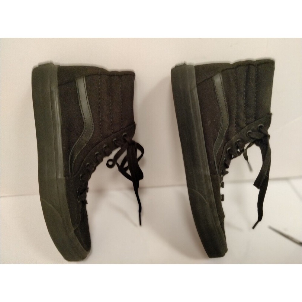 Vans Unisex Skate High tops Black Canvas Men's US 8.0 Women's Us 9.5 Lace Up...